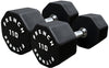 French Fitness Urethane 8 Sided Hex Dumbbell Set, 5-100 lbs (New)