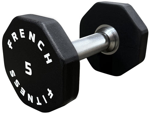 French Fitness Urethane 8 Sided Hex Dumbbell 5 lbs - Single Image