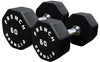 French Fitness Urethane 8 Sided Hex Dumbbell Set, 5-75 lbs (New)