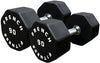 French Fitness Urethane 8 Sided Hex Dumbbell Set, 55-100 lbs (New)