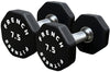 French Fitness Urethane 8 Sided Hex Dumbbell 7.5 lbs - Single (New)