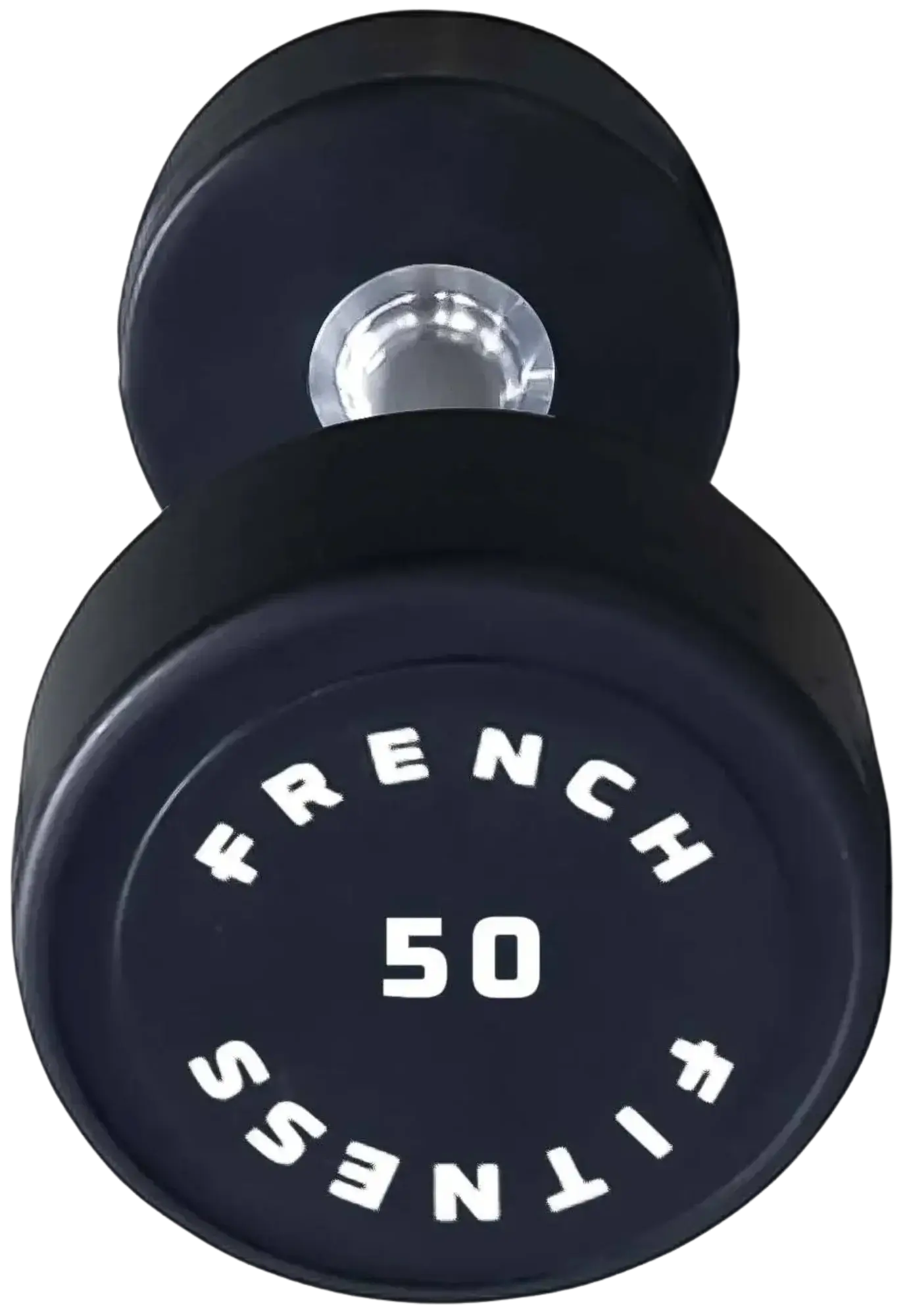 French Fitness Urethane Round Pro Style Dumbbell 50 lbs - Single (New)