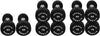 French Fitness Urethane Round Pro Style Dumbbell Set, 55-75 lbs (New)