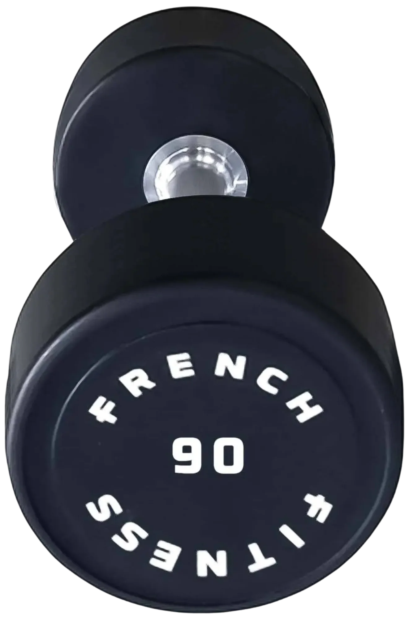 French Fitness Urethane Round Pro Style Dumbbell 90 lbs - Single (New)
