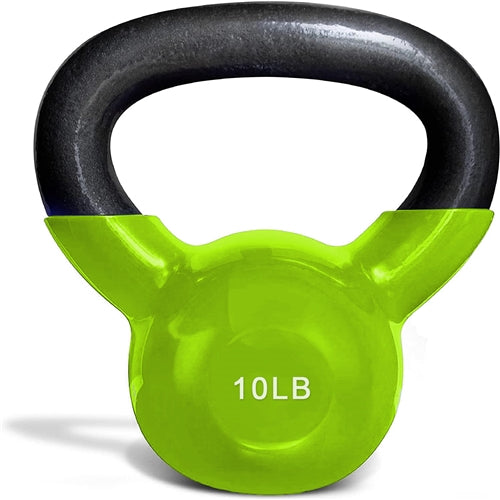 French Fitness Vinyl Kettlebell 10 lbs Image