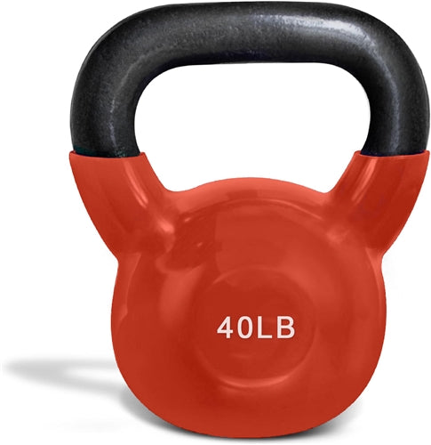 French Fitness Vinyl Kettlebell 40 lbs Image