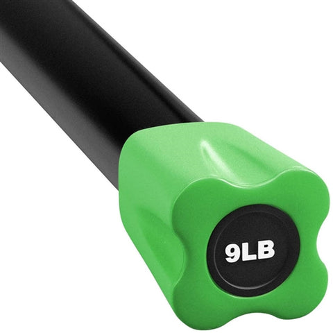 French Fitness Weighted Body Fitness Bar 9 lbs - Green (New)