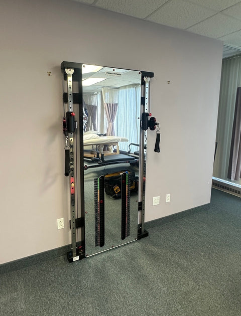 French Fitness Wall Mounted Mirror Functional Trainer (New)