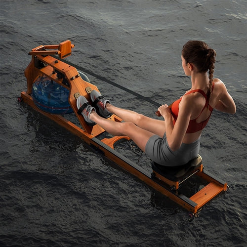 French Fitness WR80 Water Rowing Rower Machine w/Resistance (New)