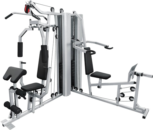 French Fitness X2 Corner Home Gym System - Silver Image