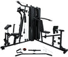 French Fitness X2 Corner Home Gym System - Black (New)