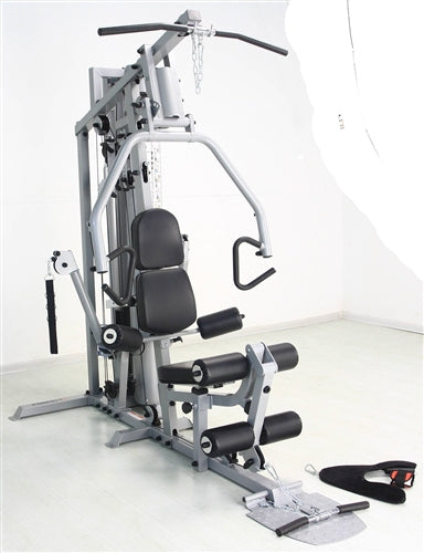 French Fitness X4 Functional Gym System w/Leg Press - Silver (New)