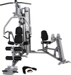 French Fitness X4 Functional Gym System w/Leg Press - Silver (New)