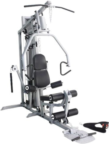 French Fitness X4 Functional Gym System w/Leg Press - Silver (New)