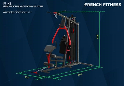 French Fitness X8 Multi Station Gym System (New)