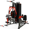 French Fitness X8 XL Multi Station Gym System, Red/Black Image