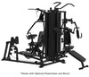 French Fitness X8 XL Multi Station Gym System - Black (New)