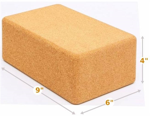 French Fitness 4" Yoga Cork Block (New)