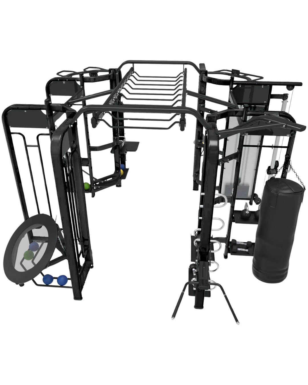 French Fitness FFB Black 360XL Energy Group Training System (New)