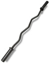 French Fitness Black 47" Olympic EZ Curl Bar (New)