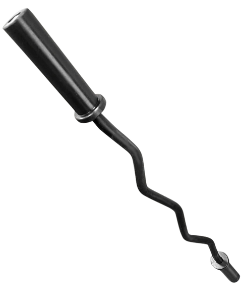 French Fitness Black 47" Olympic EZ Curl Bar (New)