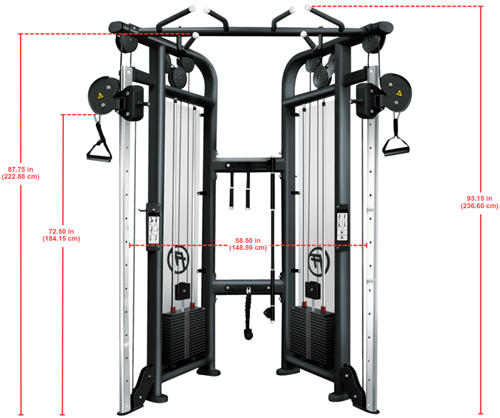 French Fitness FFB Black Dual Adjustable Pulley (New)