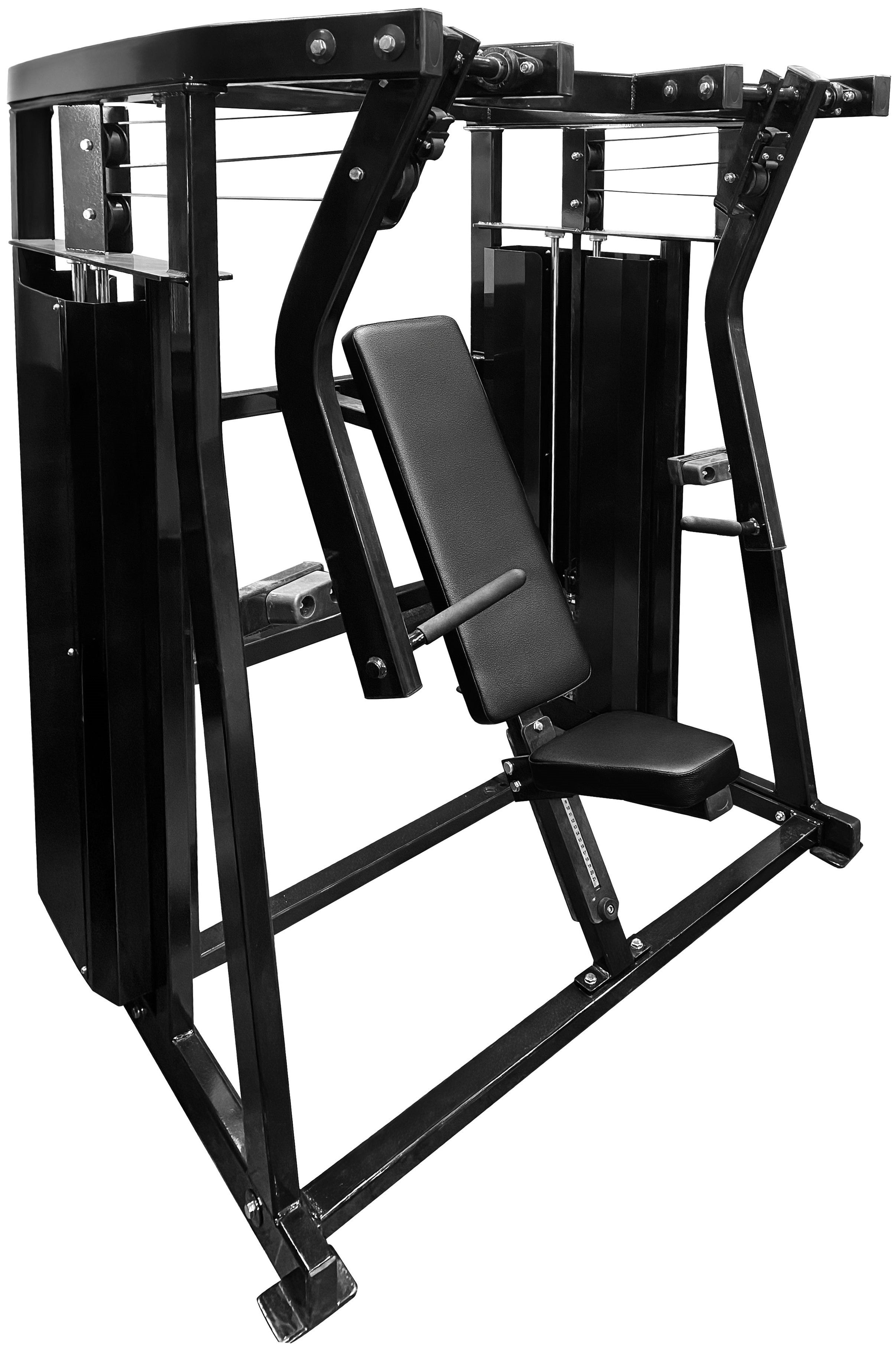 French Fitness FFB Black Dual Stack Decline Press (New)