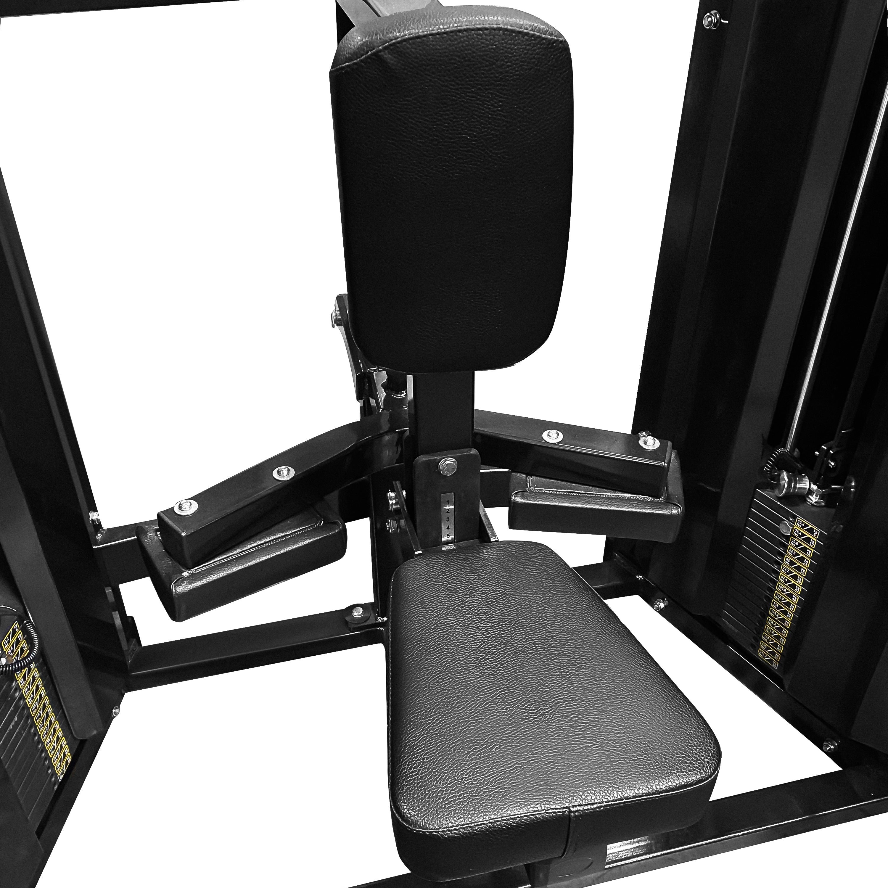 French Fitness FFB Black Dual Stack Front Lat Pulldown (New)