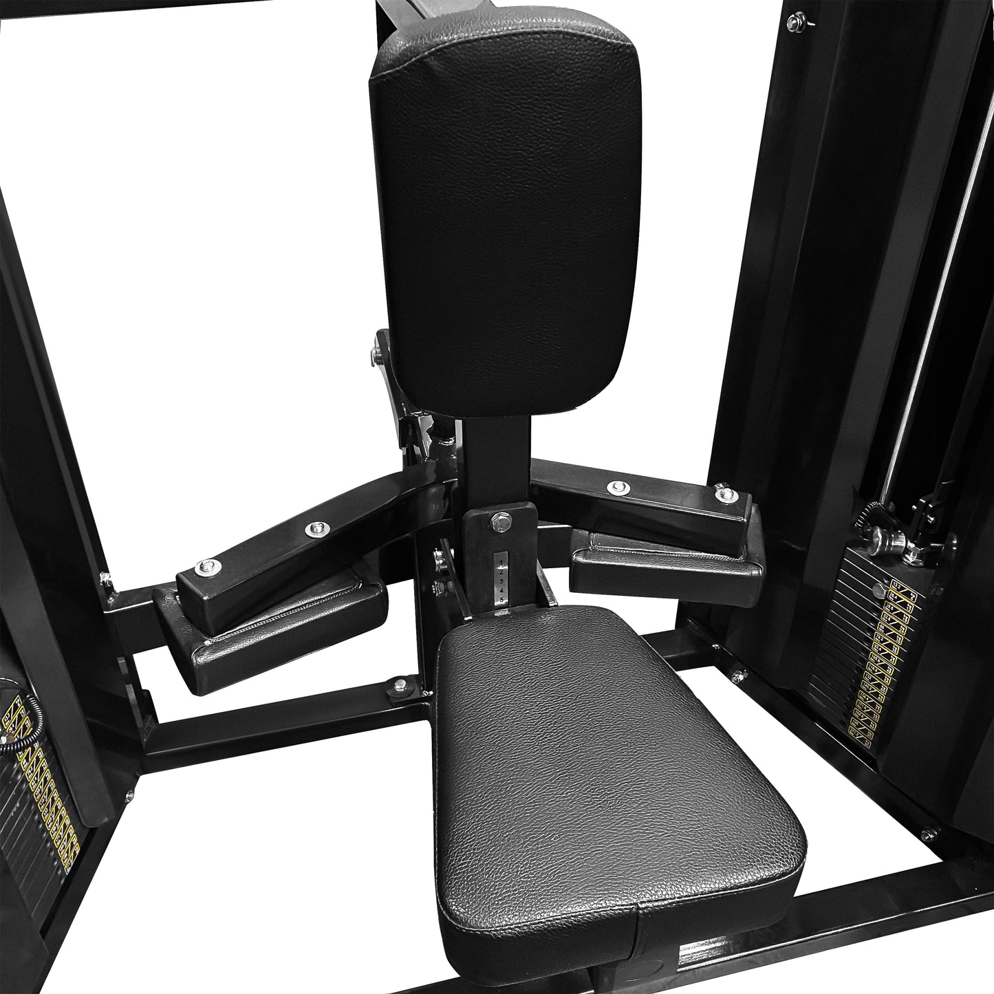 French Fitness FFB Black Dual Stack Front Lat Pulldown (New)