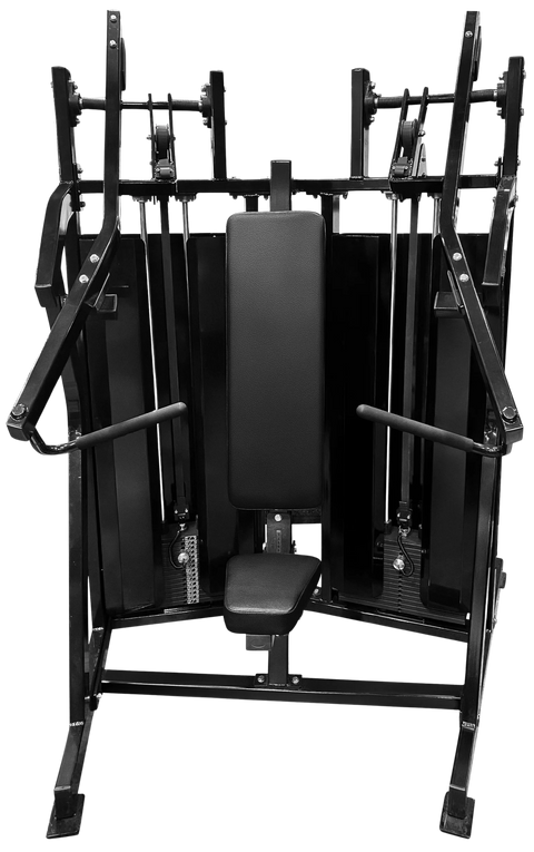 French Fitness FFB Black Dual Stack Incline Press (New)