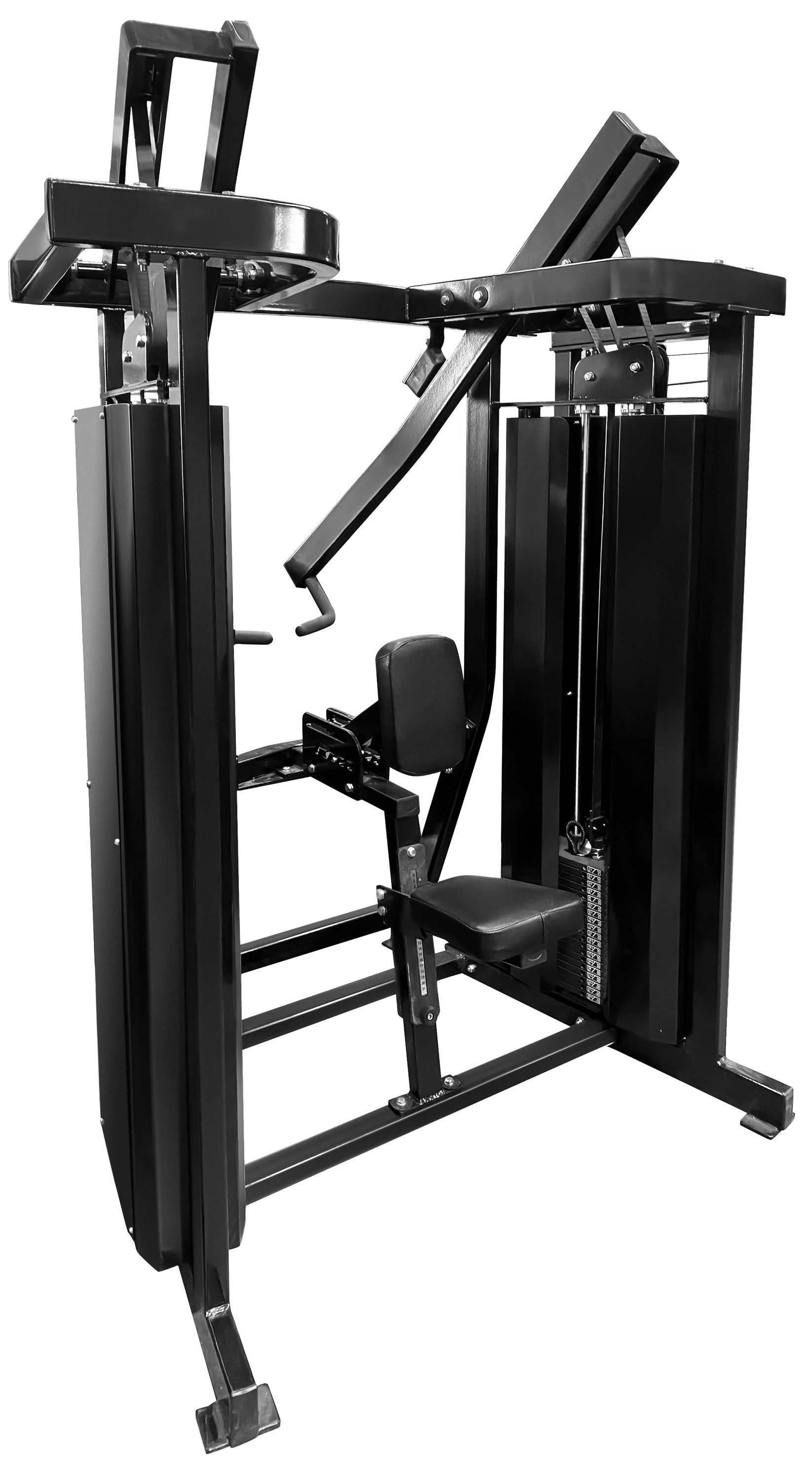 French Fitness FFB Black Dual Stack Low Row (New)