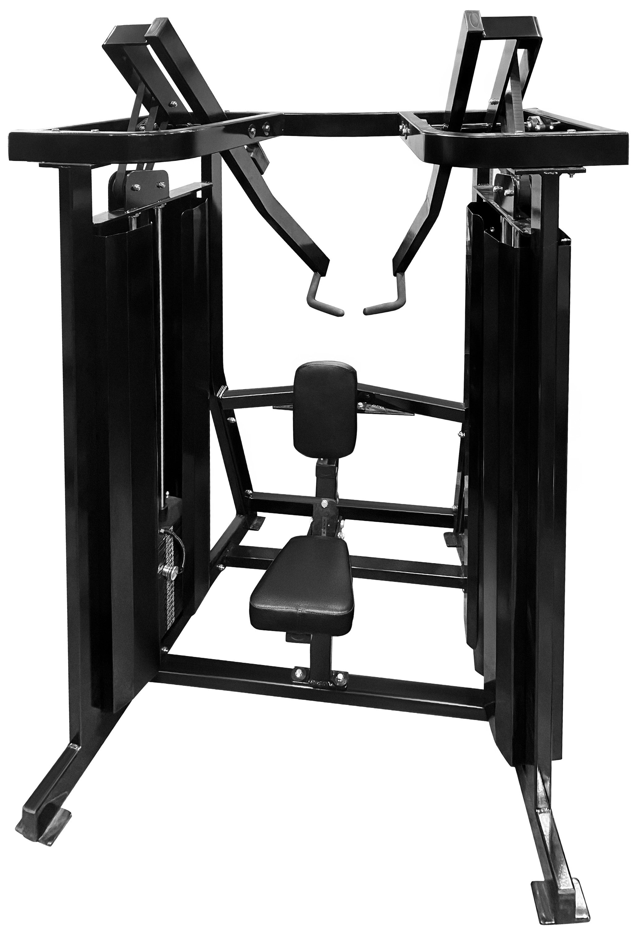 French Fitness FFB Black Dual Stack Low Row (New)