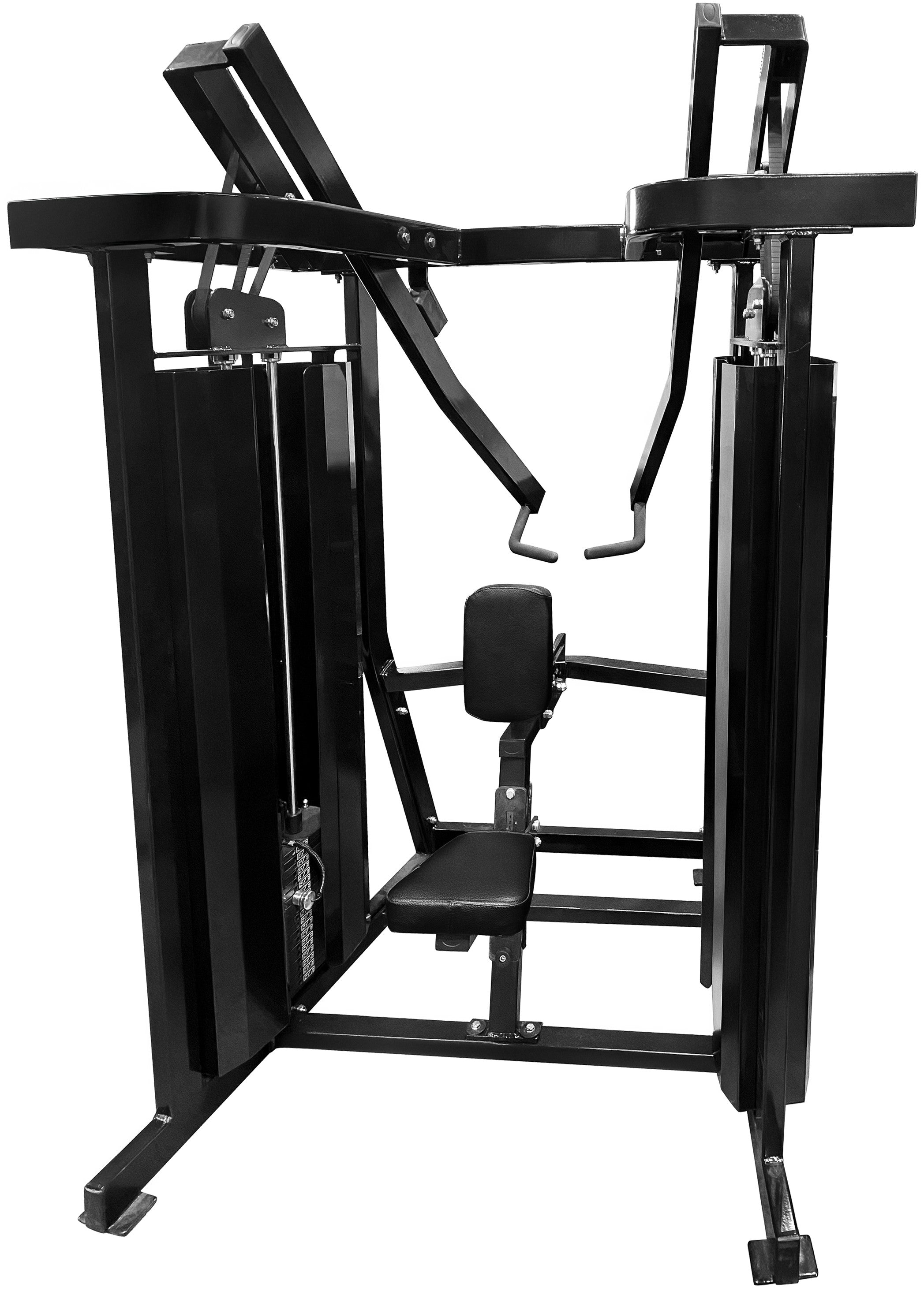 French Fitness FFB Black Dual Stack Low Row (New)
