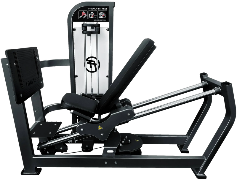 French Fitness Marin Seated Leg Press Sled / Calf Raise (New)