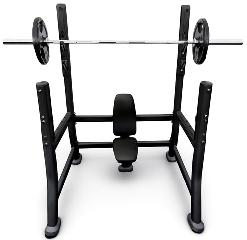 French Fitness FFB Black Olympic Military Bench (New)