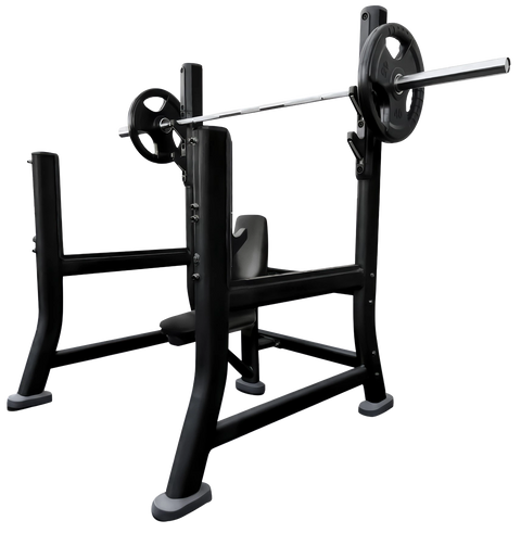 French Fitness FFB Black Olympic Military Bench (New)
