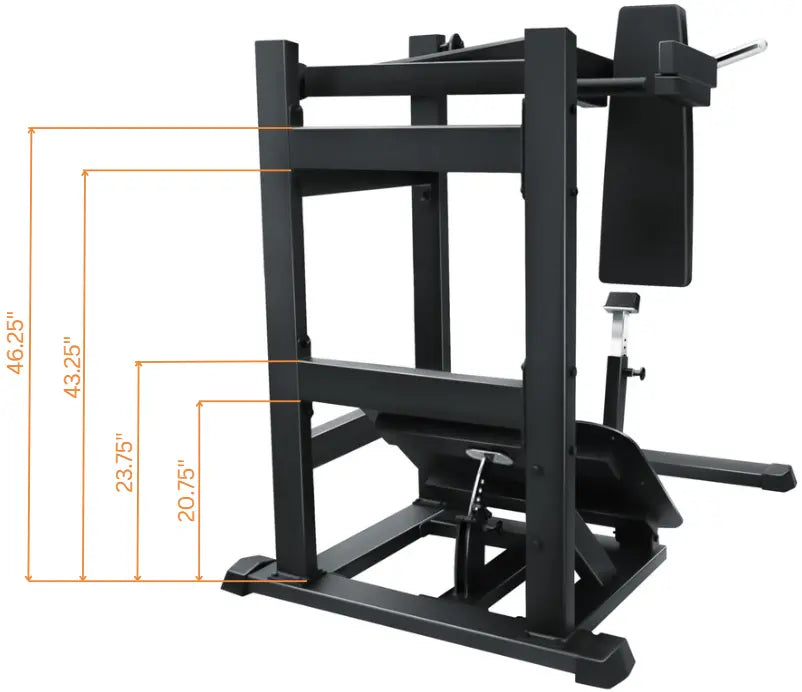 French Fitness FFB Black Pendulum Squat Leg Press Machine (New)