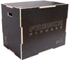 French Fitness 20-24-30 3-In-1 Wooden Plyo Box - Black Image