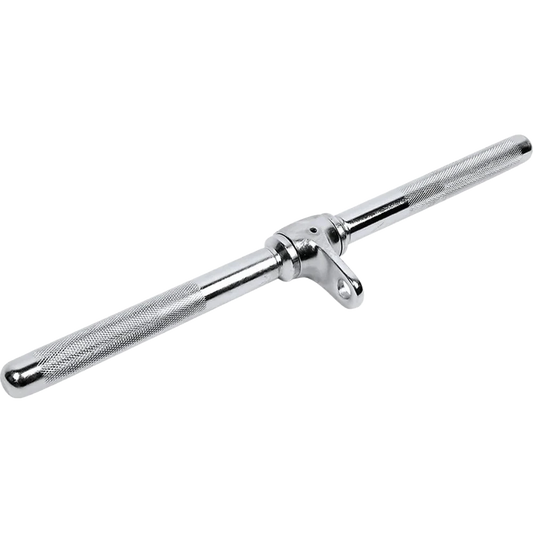 French Fitness Chrome 21" Revolving Straight Bar (New)