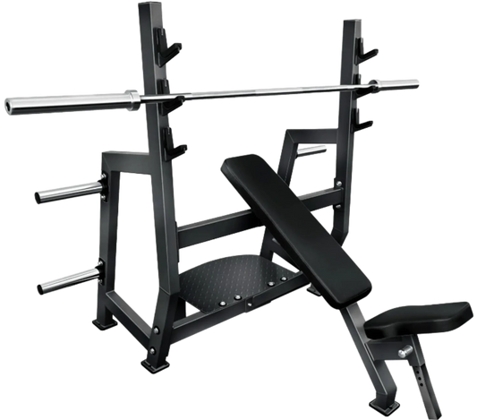 French Fitness Marin Olympic Incline Bench w/Weight Storage (New)