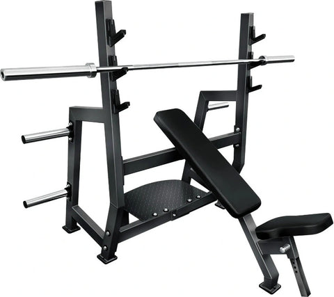 French Fitness Marin Olympic Incline Bench w/Weight Storage (New)