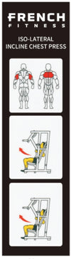 French Fitness Marin Iso-Lateral Incline Chest Press Plate Loaded (New)