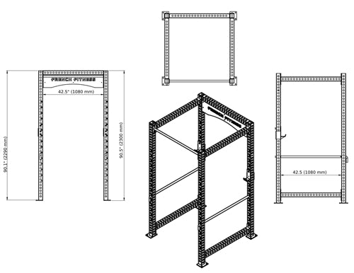 French Fitness R30 Monster Power Rack (New)