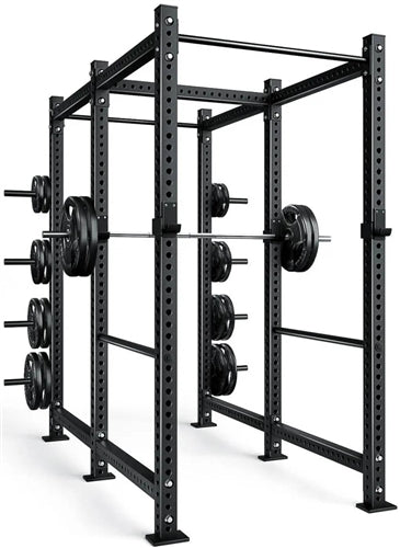 French Fitness R30-RE Commercial Power Rack w/Lat Pulldown / Low Row (New)