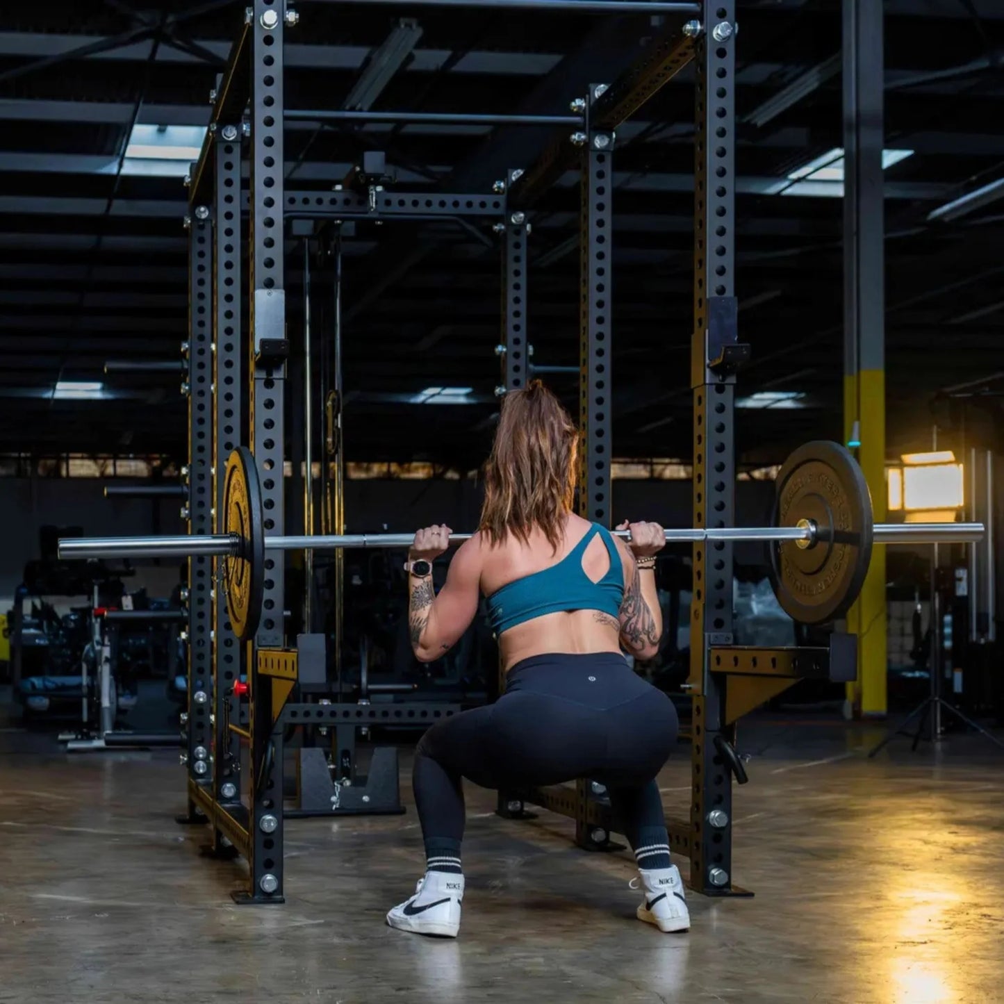 French Fitness R30-RE Commercial Power Rack w/Lat Pulldown / Low Row (New)