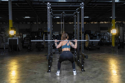 French Fitness R30-RE Commercial Power Rack w/Lat Pulldown / Low Row (New)