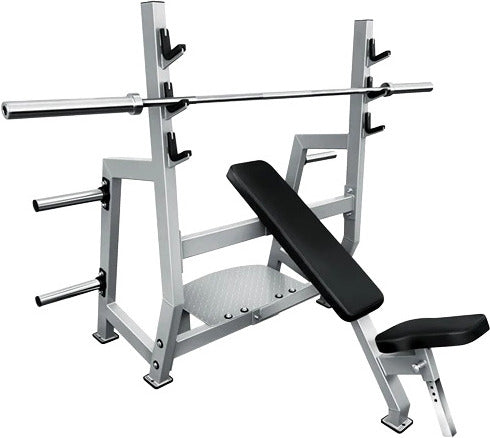 French Fitness Napa Olympic Incline Bench w/Weight Storage (New)