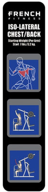 French Fitness Napa Iso-Lateral Chest/Back Combo Plate Loaded (New)