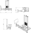 French Fitness Shasta Selectorized Horizontal Leg Press (New)