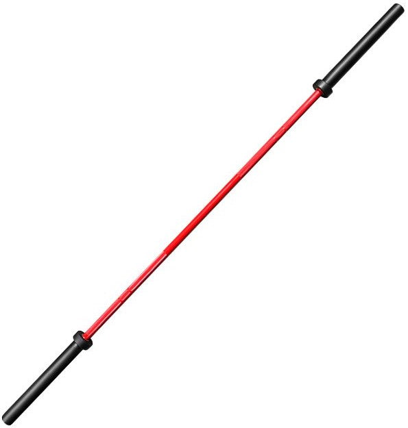 French Fitness Red 7" (86") 45 lb Cerakote Olympic Bar - 1500 lb (New)